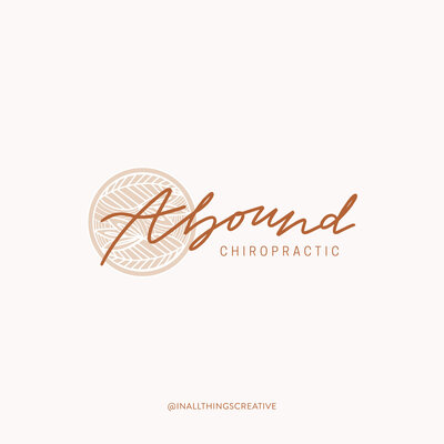 This is the Abound Chiropractic logo. Owner is Dr. Lauren Collins.