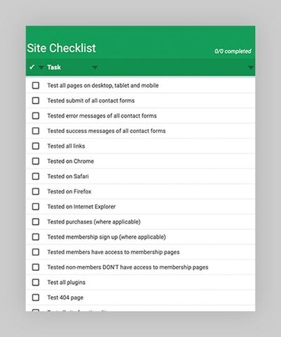 debug checklist