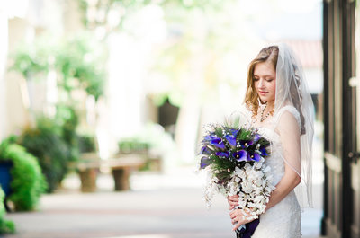 Classic wedding photo of Bride and bouquet | Tucson Wedding Photographer | West End Photography