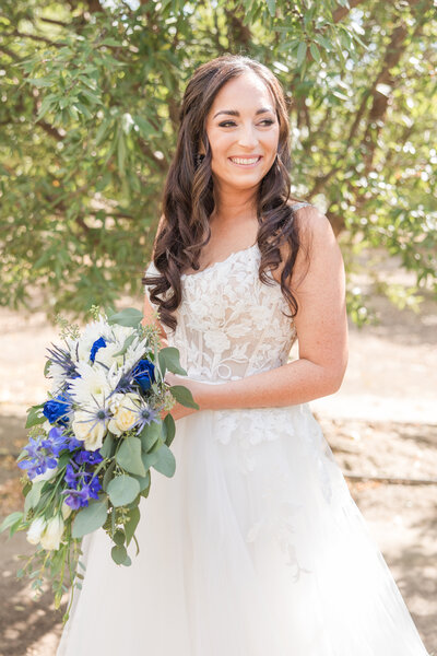 bridal portrait at the fresno county sportsman club