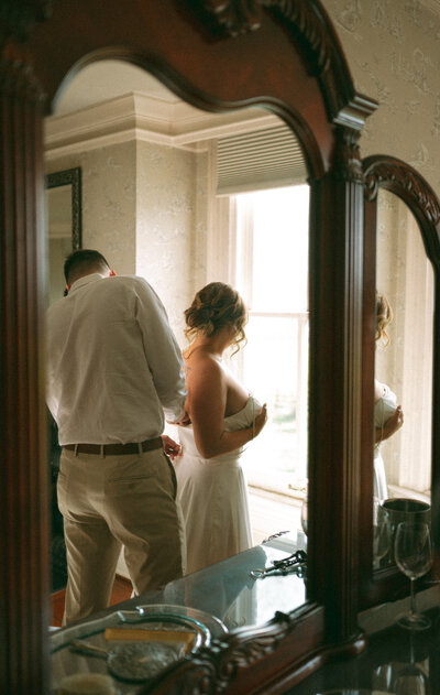 Couple on their Elopement Day