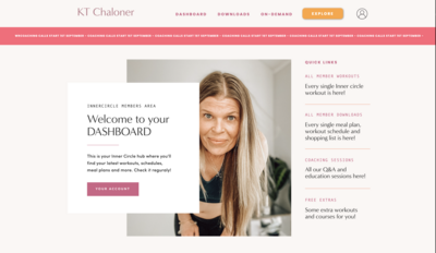 Online fitness coaching for women over 40 with KT Chaloner
