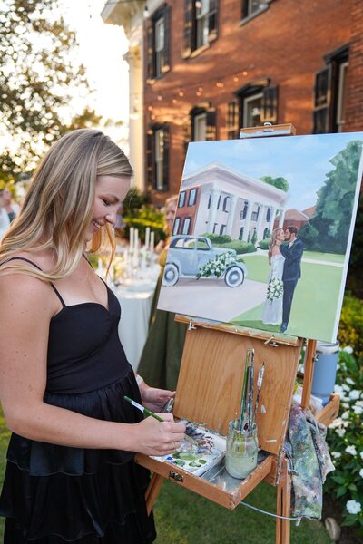 woman painting