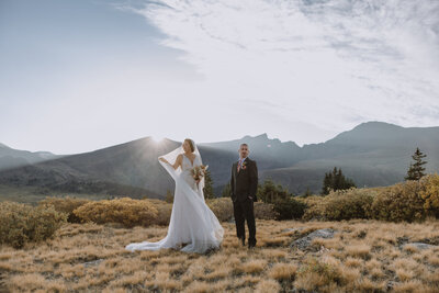 couple on mountain pass