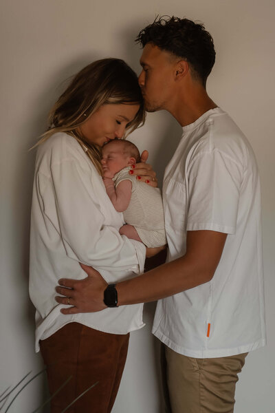 jong gezinnetje met baby