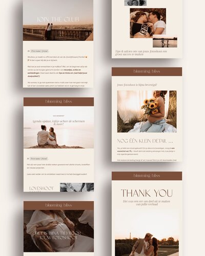 Flodesk email templates voor fotografen