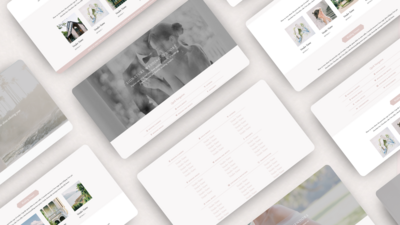 Showit wedding vendor guide template for creatives.