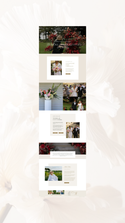 Affordable Website Design for a Florist based in Warrnambool by website designer Coja Creative.