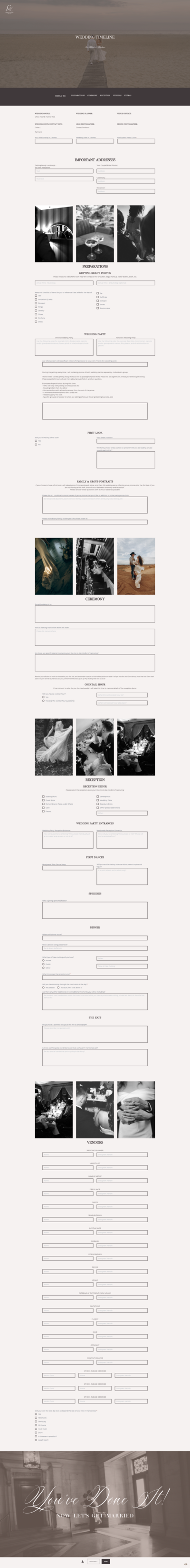 CMPC - Wedding Timeline Q