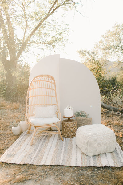 event styling backdrop seating