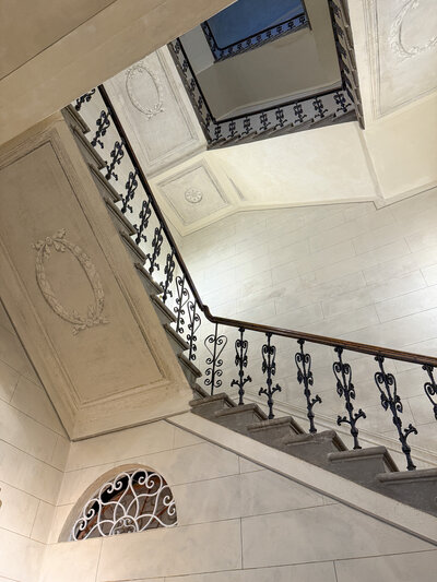 Stairwell at Palazzo Della Bianca in Pisa, Italy