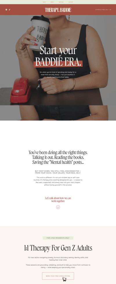 branding and website design for social media agency female creatives