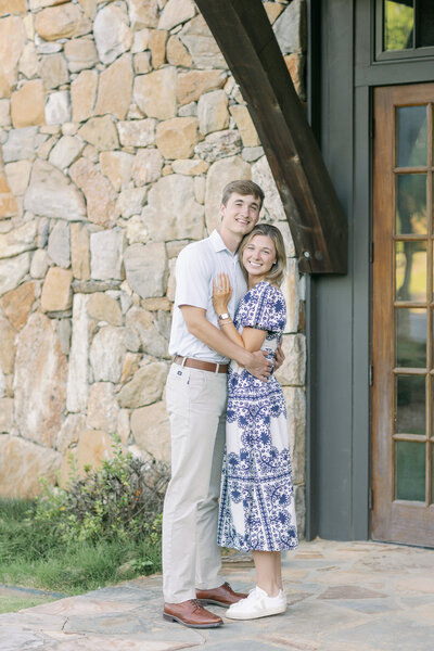 Couple smiling for the camera