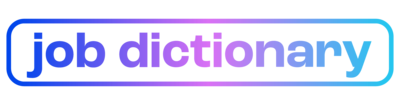 Job Dictionary secondary logo multicolor gradient