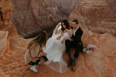 EMILY VANDEHEY PHOTOGRAPHY -- Horseshoe Bend Elopement Photographer -- Page, Arizona -- Kaitlin + Adam-26