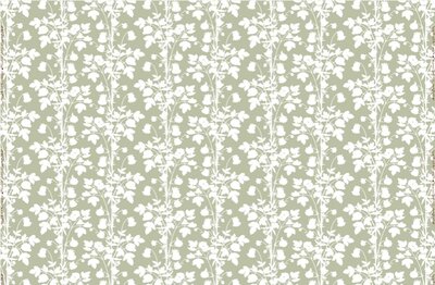 KK Harris Fabric - Helen's Bonnet Olive Oil - One Yard Overview