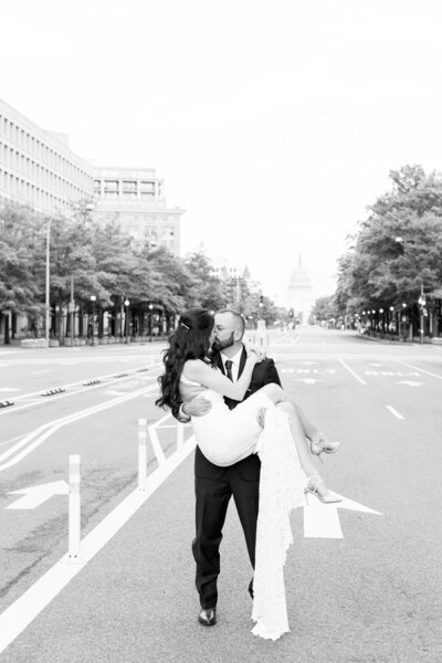 Catherine & Matt  Trump International Hotel Wedding DC  Taylor Rose Photography  Bride & Groom-70