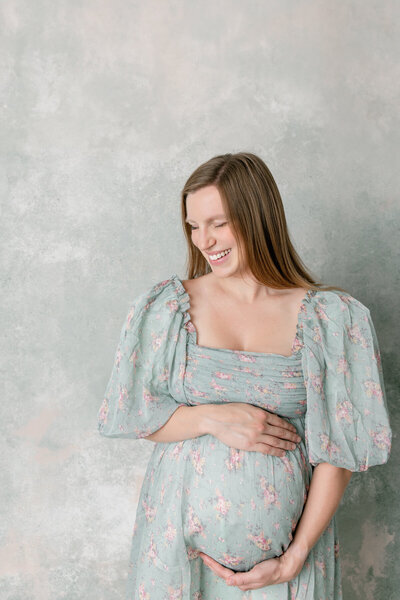 maternity photography savannah in studio