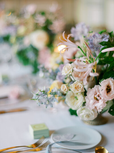 Château de Champlâtreux Wedding Reception Centerpieces