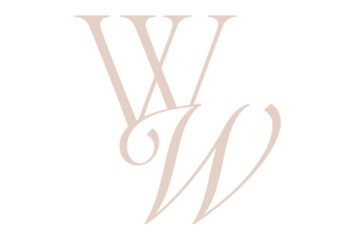 WIldflower On Watts blush pink monogram logo