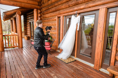 Jackson Hole wedding photographers capture Jackson Hole videographer capturing wedding day