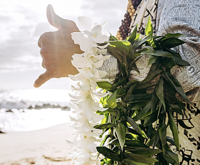 Traditional Hawaiian Elements during our ceremonies include a Lei Exchange