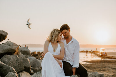 couples session located on Coronado Island