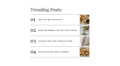 Trending Posts Showit Canvas