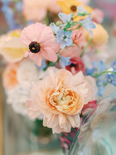 Colorful fine art wedding bouquet
