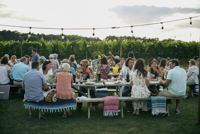 Group dining experience at a retreat, a customise project for a business