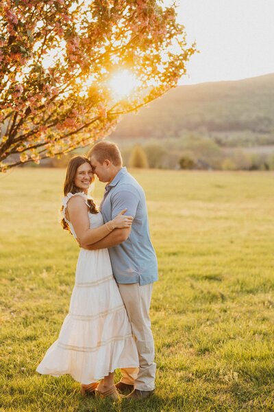 couple embracing