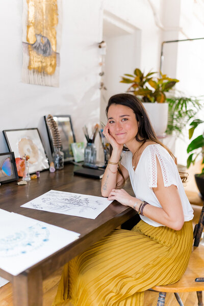 Creative portrait of Courtney Claire Beglin, showcasing personal artistic expression