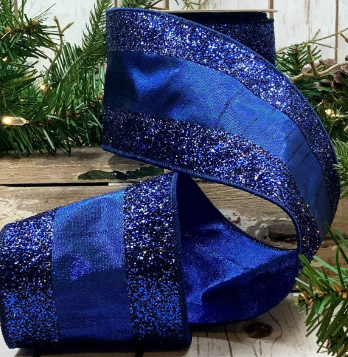 Navy Blue Satin Fabric Ribbon - 2 x 50 Yards — GiftWrap Etc