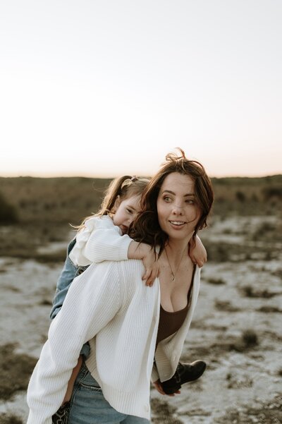 Zephyr Digital founder, Em, with her daughter