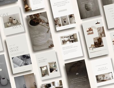 Instagram templates voor interieur ontwerpers
