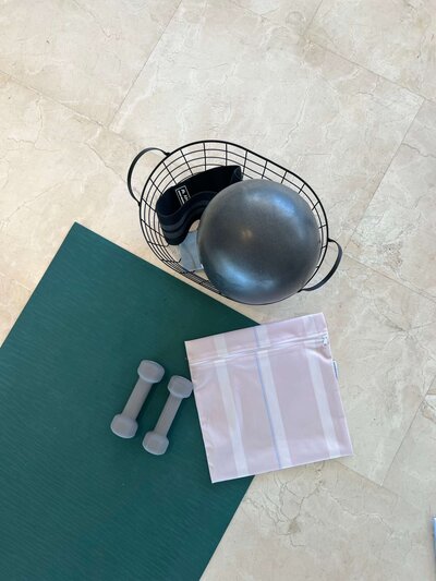Physical therapy tools and mat at North Shore Wellness Center Kauai