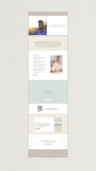 Custom brand identity package for a timeless hair salon, including logo, color palette, and brand elements.