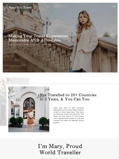 Website Template for Bloggers