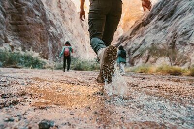 Hiking Boots Person On Hike Project Basecamp New Mexico