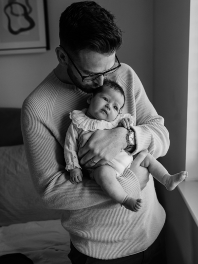 natural light and colours newborn photo