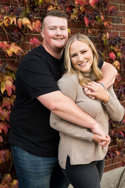 autumn engagement photos pittsburgh