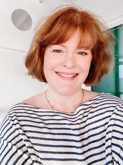 photo of Joy on cruise balcony