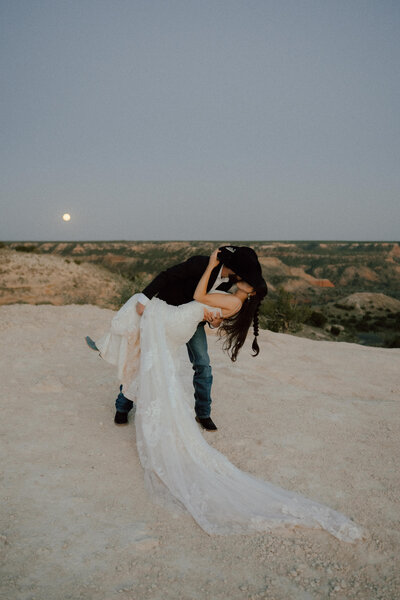 couple at their downtown okc engagement session