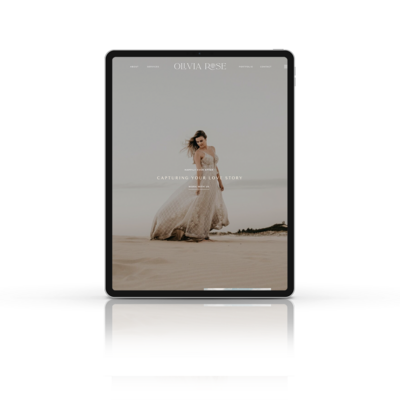 Modern Elegant Showit Website Template Design