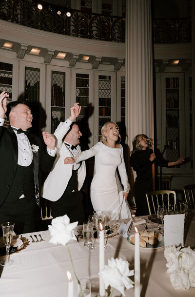 Champagne Tower. Brides pops the champagne at Scottish wedding.
