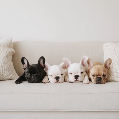 Frenchie in Yellow Jacket