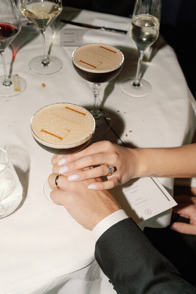 elopement photography couple at bar