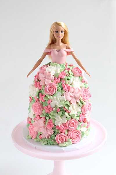 Floral Doll Cake