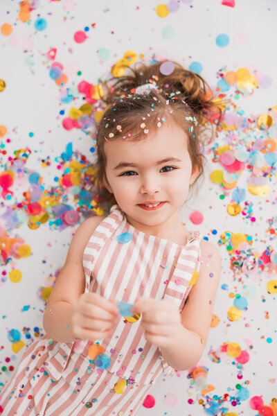 Christmas pajama mini session in photography studio in mesa