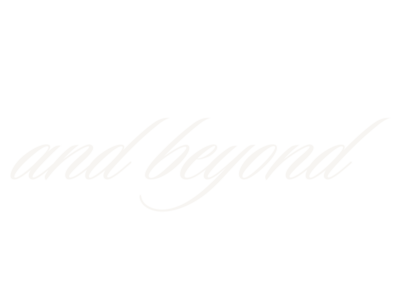 Text that says: and beyond.